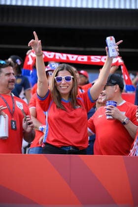 June 23, 2026, Toronto, Ontario, Canada: A fan of Team Panama dances before the 2026 FIFA World Cup, WM, Weltmeisterschaft, Fussball game between Panama and Croatia at Toronto Stadium. Croatia won the match 1-0. Sports News - June 23, 2026  - ZUMAv136 20260623_zsp_v136_006 Copyright: xJeffxVoganx
