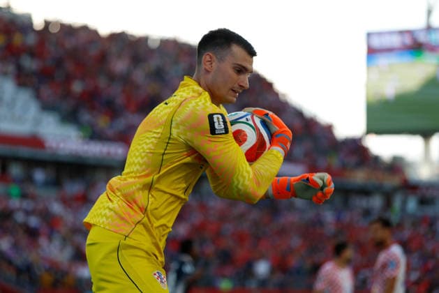 TORONTO, CANADA - JUNE 24: Domonil Livakovic, Croatia during the FIFA World Cup, WM, Weltmeisterschaft, Fussball group stage match between Panama and Croatia at Toronto Stadium on June 24, 2026 in Toronto, Canada. Photo by Joseph Victor Copyright: xJosephxVictorx