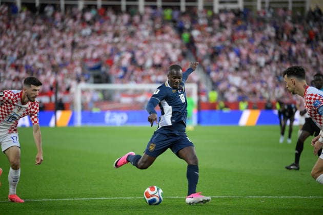 June 23, 2026, Toronto, Ontario, Canada: Cecilio Waterman ( 18) of Panama attempts a shot on net during the 2026 FIFA World Cup, WM, Weltmeisterschaft, Fussball game between Panama and Croatia at Toronto Stadium. Sports News - June 23, 2026  - ZUMAv136 20260623_zsp_v136_041 Copyright: xJeffxVoganx
