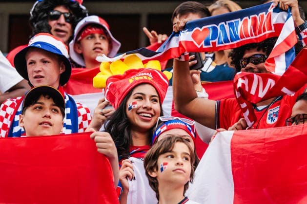 TORONTO, ON - JUNE 23: Panama supporters are seen before the FIFA World Cup, WM, Weltmeisterschaft, Fussball 2026 Group L match between Panama and Croatia on June 23, 2026, at Toronto Stadium in Toronto, ON. (Photo by Mathew Tsang Icon Sportswire) SOCCER: JUN 23 FIFA World Cup 26 Group L - Panama vs Croatia EDITORIAL USE ONLY Icon260623050