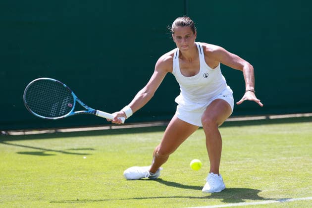 Alice Rame (FRA), Damen Einzel, Ladies Singles, Qualifikation, Wimbledon Tennis - Wimbledon 2026 - Grand Slam ITF ATP, Tennis Herren WTA, Tennis Damen - AELTC - London - - Great Britain - 23 June 2026. *** Alice Rame (FRA), Womens Singles, Qualifying, Wimbledon Tennis, Wimbledon 2026, Grand Slam, ITF, ATP, WTA, AELTC, London, Great Britain, June 23, 2026,detected_source_language Copyright: xJuergenxHasenkopfx