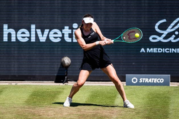 BAD HOMBURG, GERMANY - JUNE 24: Ekaterina Alexandrova during the Bad Homburg Open powered by Solarwatt Singles match between Ekaterina Alexandrova vs Mirra Andreeva at Kurpark Bad Homburg on June 24, 2026 in Bad Homburg, Germany. Hessen Germany Copyright: xSteffiexWunderlx
