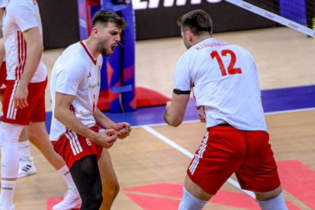 GLIWICE 24.06.2026 MECZ SIATKARSKA LIGA NARODOW 2026 PILKA SIATKOWA --- FIVB VOLLEYBALL NATIONS LEAGUE MATCH: CHINY - TURCJA --- CHINA - TURKIYE N Z EFE BAYRAM ADIS LAGUMDZIJA FOT.PAWEL PIOTROWSKI 400MM.PL NEWSPIX.PL --- newspix.pl POLAND OUT! 