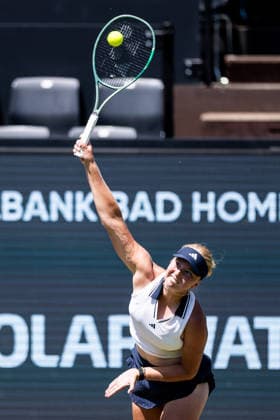 BAD HOMBURG, GERMANY - JUNE 24: Clara Tauson (DEN) during the Bad Homburg Open powered by Solarwatt Singles match between Qinwen Zheng (CHN) vs Clara Tauson (DEN) at Kurpark Bad Homburg on June 24, 2026 in Bad Homburg, Germany. Hessen Germany Copyright: xSteffiexWunderlx