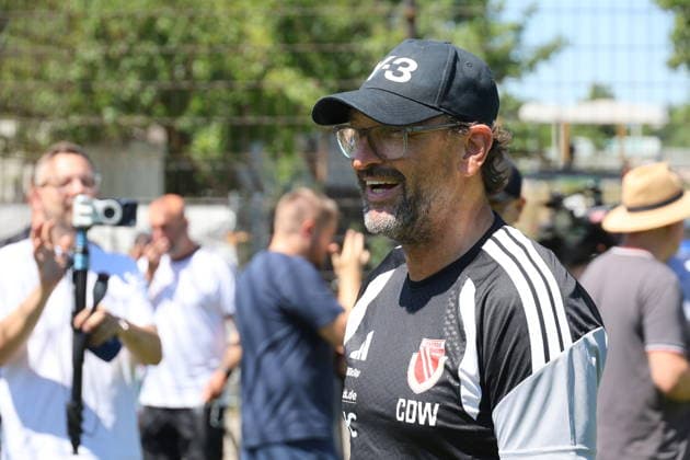Trainer Claus-Dieter Wollitz (Energie Cottbus) Fussball 2. Liga 2026 2027 FC Energie Cottbus - Trainingsauftakt *** Coach Claus Dieter Wollitz, Energie Cottbus Soccer, 2nd Division, 2026–2027, FC Energie Cottbus, Start of Training,detected_source_language