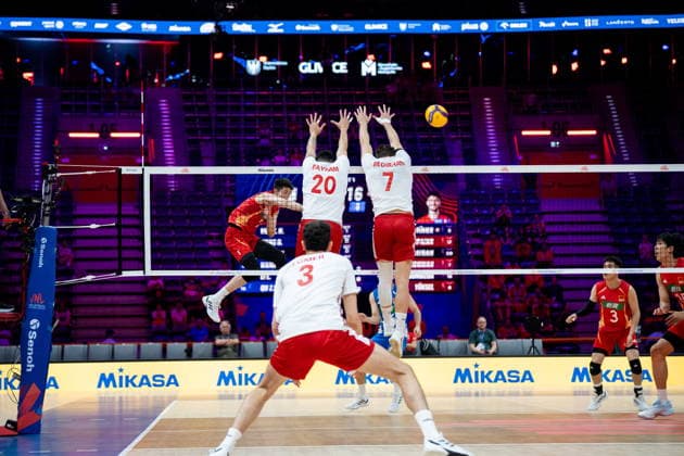 GLIWICE 24.06.2026 SIATKOWKA LIGA NARODOW MEZCZYZN MECZ CHINY TURCJA --- VNL FIVB MENS VOLLEYBALL NATIONS LEAGUE MATCH CHINA VS TURKIYE NZ CHINY - TURCJA FOT. MARCIN GOLBA NEWSPIX.PL NEWSPIX.PL --- newspix.pl POLAND OUT! 