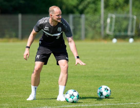 24.06.2026, Trainingsplatz, Meppen, GER, Fußball, 3. Liga: Trainingsauftakt des SV Meppen, Patrick Theodor (Torwart-Trainer) DFL REGULATIONS PROHIBIT ANY USE OF PHOTOGRAPHS AS IMAGE SEQUENCES AND OR QUASI-VIDEO. Meppen Niedersachsen Deutschland Trainingsplatz *** June 24, 2026, Training Field, Meppen, GER, Soccer, 3rd Division
