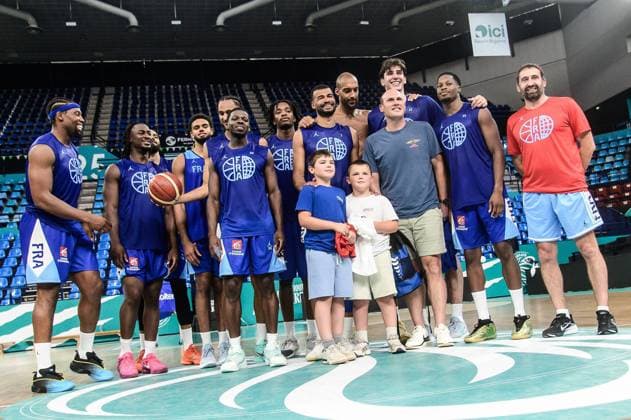 Entrainement de l équipe de France au palais des sports de Pau pour la qualification de la Coupe du Monde FIBA 2027 PHOTOPQR SUD OUEST Quentin TOP ; Pau ; 24 06 2026 ; Entrainement de l équipe de France au palais des sports de Pau pour la qualification de la Coupe du Monde FIBA 2027 Pau, France, june 24th 2026 Basket. French national team, Nationalteam training session at the Palais des Sports in Pau for the FIBA ??World Cup 2027 qualifiers Pau BEARN France  Copyright: xPHOTOPQR SUDxOUEST MAXPPPxQuentinxTOPx 20260624SDO8546 20260624SDO8546