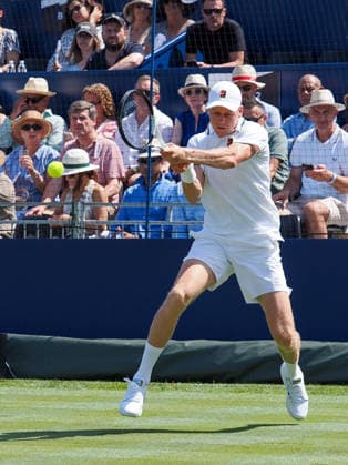 Jannik Sinner on his way to victory over Cameron Norrie during the Giorgio Armani Tennis Classic at the Hurlingham Club, London, UK on 24 June 2026. Copyright: xPhilxHutchinsonx 45160009