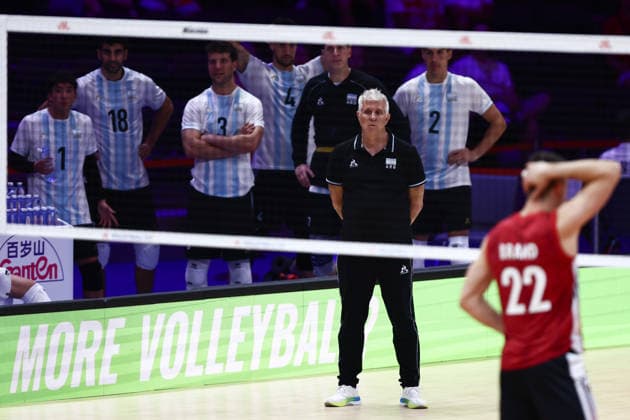 Volleyball Nations League 2026 Match Argentina - Germany Coach Fabian Hugo Muraco during the Volleyball Nations League match Argentina - Germany at PreZero Arena Gliwice in Gliwice, Poland on June 24, 2026. Gliwice Poland  Copyright: xJakubxPorzyckix originalFilename:porzycki-volleyba260624_npjwx.jpg