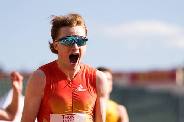 260624 Simeon Vorsleman of Finland celebrate after men™s 400 meter during the athletics competition Boysen Memorial on June 24, 2026 in Oslo. Photo: Marius Nordnes BILDBYRAN COP 185 MX0001 friidrott athletics friidrett boysen memorial norge bbeng jubel *** June 24, 2026: Simeon Vorsleman of Finland celebrates after the men’s 400-meter race during the Boysen Memorial track and field competition on June 24, 2026 in Oslo. Photo by Marius Nordnes, BILDBYRAN COP 185 MX0001. track and field, athletics, friidrett, Boysen Memorial, Norway, BBENG, celebration  Copyright: MARIUSxNORDNES BB260624BB823