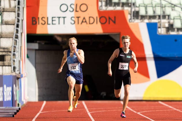 260624 Tobias Johansen IK of Norway and Jeroen Person of Sweden compete in men™s 400 meter during the athletics competition Boysen Memorial on June 24, 2026 in Oslo. Photo: Marius Nordnes BILDBYRAN COP 185 MX0001 friidrott athletics friidrett boysen memorial norge bbeng sverige sweden *** June 24, 2026: Tobias Johansen of IK (Norway) and Jeroen Person of Sweden compete in the men’s 400-meter race during the Boysen Memorial track and field meet on June 24, 2026 in Oslo. Photo by Marius Nordnes, BILDBYRAN COP 185 MX0001. track and field athletics friidrett Boysen Memorial Norway BBENG Sweden  Copyright: MARIUSxNORDNES BB260624BB825
