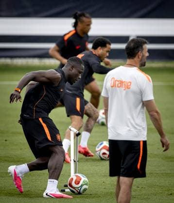 KANSAS CITY - Brian Brobbey of the Netherlands during a training session of the Dutch national team, Nationalteam at the KC Current Training Facility, on June 24, 2026, in Kansas City. The Dutch team is preparing for the match against Tunisia during the FIFA World Cup, WM, Weltmeisterschaft, Fussball KOEN VAN WEEL ANP xVIxANPxSportx xxANPxIVx 561854209 originalFilename: 561854209.jpg