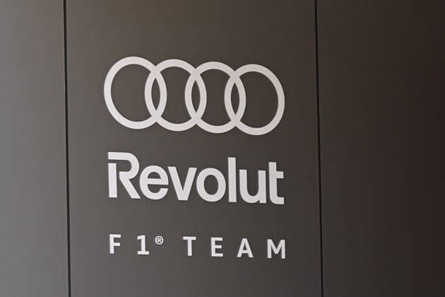 24.06.2026, xsvx, Motorsport FIA Formel 1, Grand Prix von Österreich v.l. Symbolfoto, Symbolbild Audi Revolut F1 Team Logo Wappen Schriftzug (FIA REGULATIONS PROHIBIT ANY USE OF PHOTOGRAPHS as IMAGE SEQUENCES and or QUASI-VIDEO) Zeltweg-Spielberg *** June 24, 2026, xsvx, Motorsport FIA Formula 1, Austrian Grand Prix v l Stock photo, stock image Audi Revolut F1 Team logo, crest, lettering FIA REGULATIONS PROHIBIT ANY USE OF PHOTOGRAPHS as IMAGE SEQUENCES and or QUASI-VIDEO Zeltweg Spielberg