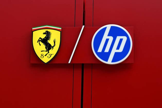 24.06.2026, xsvx, Motorsport FIA Formel 1, Grand Prix von Österreich v.l. Symbolfoto, Symbolbild Scuderia Ferrari HP Hewlett Packard Logo Wappen Schriftzug (FIA REGULATIONS PROHIBIT ANY USE OF PHOTOGRAPHS as IMAGE SEQUENCES and or QUASI-VIDEO) Zeltweg-Spielberg *** June 24, 2026, xsvx, Motorsport FIA Formula 1, Austrian Grand Prix v l Stock photo, stock image Scuderia Ferrari HP Hewlett Packard logo coat of arms lettering FIA REGULATIONS PROHIBIT ANY USE OF PHOTOGRAPHS as IMAGE SEQUENCES and or QUASI-VIDEO Zeltweg Spielberg