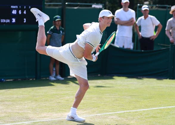 August Holmgren (DEN), Herren Einzel, Men s Singles, Qualifikation, Wimbledon Tennis - Wimbledon 2026 - Grand Slam ITF ATP, Tennis Herren WTA, Tennis Damen - AELTC - London - - Great Britain - 24 June 2026. *** August Holmgren DEN, Men s Singles, Qualifying, Wimbledon Tennis, Wimbledon 2026, Grand Slam, ITF, ATP, WTA, AELTC, London, Great Britain, June 24, 2026 Copyright: xJuergenxHasenkopfx