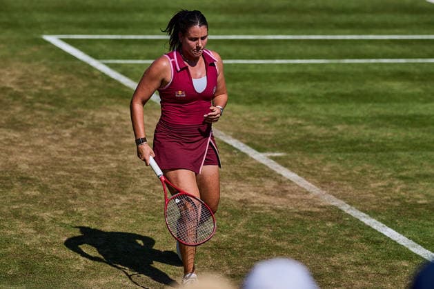 June 24, 2026, Bad Homburg, Hessen, Germany: Emma Navarro of United States is walking over the Court doing her Match against Iga Swiatek of Poland during the BAD HOMBURG OPEN powered by SOLARWATTT- WTA500 - Womens Tennis, 24.6.2026 in Bad Homburg (Tennis-Club Bad Homburg), Germany - Photo: Tennis 2026: Bad Hombug Open - WTA500: NAVARO 7:5 2:6 6:3 SWIATEK  - ZUMAs343 20260624_zsp_s343_135 Copyright: xMathiasxSchulzx