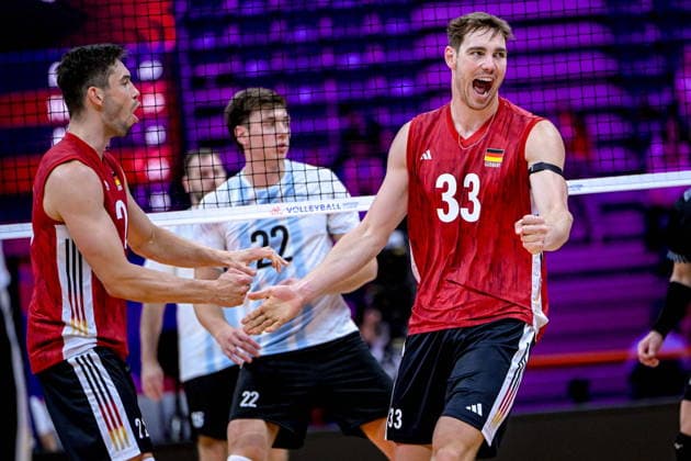 GLIWICE 24.06.2026 MECZ SIATKARSKA LIGA NARODOW 2026 PILKA SIATKOWA --- FIVB VOLLEYBALL NATIONS LEAGUE MATCH: ARGENTYNA - NIEMCY --- ARGENTINA - GERMANY N Z TOBIAS BRAND SIMON VALENTIN TORWIE FOT.PAWEL PIOTROWSKI 400MM.PL NEWSPIX.PL --- newspix.pl 