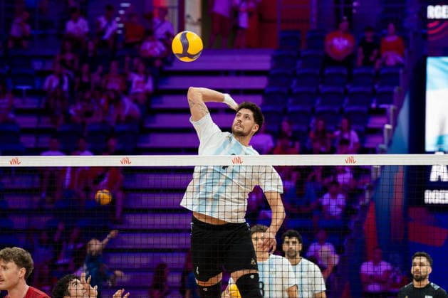 GLIWICE 24.06.2026 SIATKOWKA LIGA NARODOW MEZCZYZN MECZ ARGENTYNA NIEMCY --- VNL FIVB MENS VOLLEYBALL NATIONS LEAGUE MATCH ARGENTINA VS GERMANY NZ JOAQUIN GALLEGO FOT. MARCIN GOLBA NEWSPIX.PL NEWSPIX.PL --- newspix.pl 