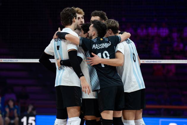 GLIWICE 24.06.2026 SIATKOWKA LIGA NARODOW MEZCZYZN MECZ ARGENTYNA NIEMCY --- VNL FIVB MENS VOLLEYBALL NATIONS LEAGUE MATCH ARGENTINA VS GERMANY NZ REPREZENTACJA ARGENTYNY FOT. MARCIN GOLBA NEWSPIX.PL NEWSPIX.PL --- newspix.pl 