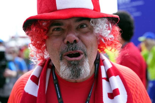 FIFA World Cup, WM, Weltmeisterschaft, Fussball 2026 - Group B - Switzerland vs Canada A Canada supporter prior to the FIFA World Cup 2026 group stage match Switzerland against Canada, in Vancouver, Canada, 24 June 2026. VANCOUVER Canada  Copyright: xBOBxFRIDx
