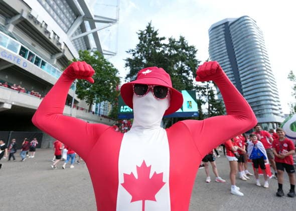 Football, 2026 FIFA World Cup, Switzerland v Canada, fans outside the stadium