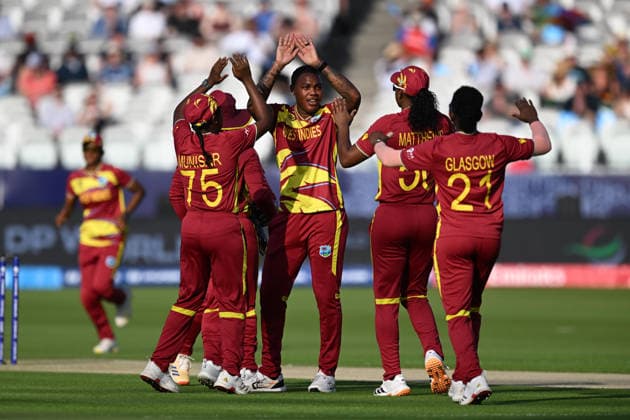 England Women Cricket v West Indies Women, ICC Women s T20 World Cup Wicket - Chinelle Henry of West Indies celebrates taking the wicket of Amy Jones of England during the ICC Women s T20 World Cup match between England Women Cricket and West Indies Women at Lord s Cricket Ground, St John s Wood, UK on 24 June 2026. St John s Wood Lord s Cricket Ground London UK Editorial use only , Copyright: xGrahamxHuntx PSI-24400-0020