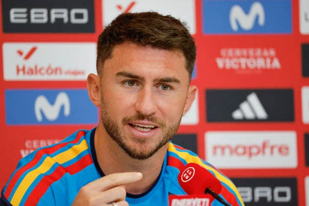 Spain s Aymeric Laporte takes part in a press conference, PK, Pressekonferenz in Chattanooga, Tenesse, United States, 24 June 2026. Spain will face Uruguay in their 2026 FIFA World Cup, WM, Weltmeisterschaft, Fussball Group H soccer match on 27 June. 2026 FIFA World Cup - Group H - Spain s presser !ACHTUNG: NUR REDAKTIONELLE NUTZUNG!  Copyright: xLavandeiraxjrx GRAF5269 20260624-55020697118_1