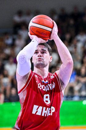 IPA86017758 - HEZONJA Mario of Croatia ITALY - CROATIA Friendly Match June 23, 2026 Photo by Mitja Emili during the Italy vs. Croatia basketball exhibition game in Gorizia, Italy, June 24, 2026  Copyright: xMitjaxEmili IPAxSportx xx 86017758
