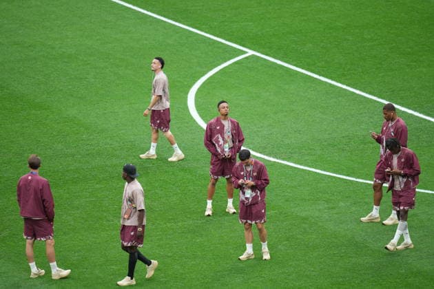 Switzerland v Canada - FIFA World Cup, WM, Weltmeisterschaft, Fussball 2026 - Group B VANCOUVER, CANADA - JUNE 24: Players of Switzerland inspect the pitch prior the 2026 FIFA World Cup Group B match between Switzerland and Canada at BC Place Stadium in Vancouver, Canada, on June 24, 2026. Ercin Erturk Anadolu British Columbia Canada. Editorial use only. Please get in touch for any other usage.  Copyright: x2026xAnadoluxErcinxErturkx
