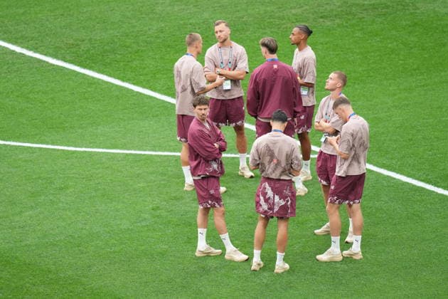 Switzerland v Canada - FIFA World Cup, WM, Weltmeisterschaft, Fussball 2026 - Group B VANCOUVER, CANADA - JUNE 24: Players of Switzerland inspect the pitch prior the 2026 FIFA World Cup Group B match between Switzerland and Canada at BC Place Stadium in Vancouver, Canada, on June 24, 2026. Ercin Erturk Anadolu British Columbia Canada. Editorial use only. Please get in touch for any other usage.  Copyright: x2026xAnadoluxErcinxErturkx