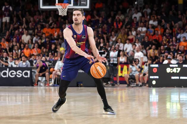 June 24, 2026, Barcelona, Barcelona, Spain: Tomas Satoransky of FC Barcelona, Barca in action during the Spanish League, Liga ACB Endesa, basketball Final Game 4 match played between FC Barcelona and Valencia Basket at Palau Blaugrana on June 24, 2026 in Barcelona, Spain. Barcelona Spain - ZUMAa181 20260624_zaa_a181_018 Copyright: xJavierxBorregox