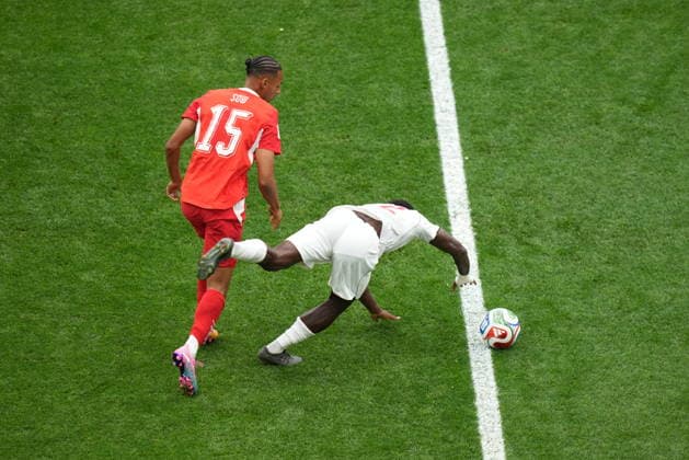Switzerland v Canada - FIFA World Cup, WM, Weltmeisterschaft, Fussball 2026 - Group B VANCOUVER, CANADA - JUNE 24: Djibril Sow of Switzerland in action during the 2026 FIFA World Cup Group B match between Switzerland and Canada at BC Place Stadium in Vancouver, Canada, on June 24, 2026. Ercin Erturk Anadolu British Columbia Canada. Editorial use only. Please get in touch for any other usage.  Copyright: x2026xAnadoluxErcinxErturkx