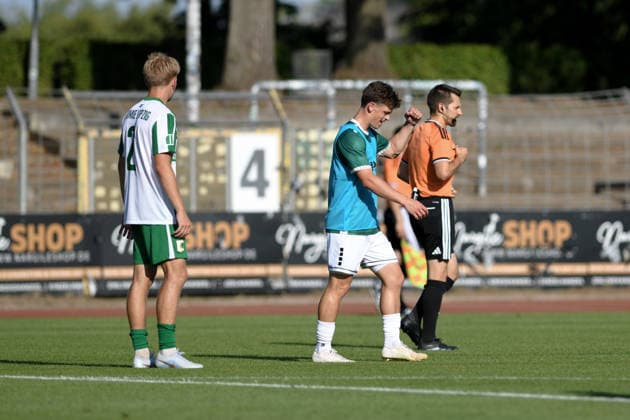 1. FC 1905 Schweinfurt vs. BSG Chemie leipzig, Sachs-Stadion Football, Regionalliga Friendly 1. FC 1905 Schweinfurt vs. BSG Chemie leipzig 24 Jun 2026 Sachs-Stadion , Schweinfurt, Germany Image: Valentin Schmitt (Schweinfurt) celebrates after shooting the 1:0. DFL REGULATIONS PROHIBIT ANY USE OF PHOTOGRAPHS AS IMAGE SEQUENCES AND OR QUASI-VIDEO Copyright: xPresseFotoxEvansx
