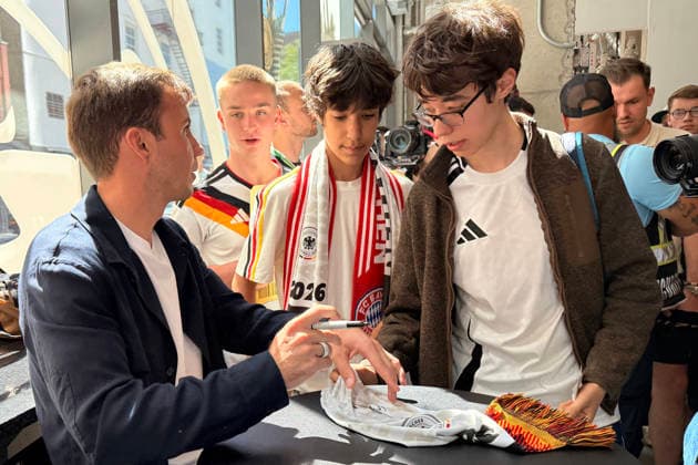 Football, 2026 FIFA World Cup, Mario Götze at the German House of Soccer in Manhattan