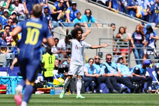 Bosnia and Herzegovina v Qatar - FIFA World Cup, WM, Weltmeisterschaft, Fussball 2026 - Group B SEATTLE, USA - JUNE 24: Akram Afif (11) of Qatar gestures during the 2026 FIFA World Cup First Stage Group B match between Bosnia and Herzegovina and Qatar at Lumen Field (Seattle Stadium) in Seattle, Washington, United States on June 24, 2026. Samah Zidan Anadolu Washington United States. Editorial use only. Please get in touch for any other usage.  Copyright: x2026xAnadoluxSamahxZidanx