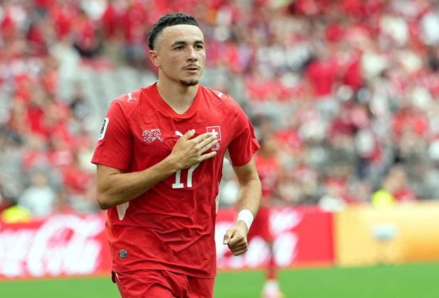 FIFA World Cup, WM, Weltmeisterschaft, Fussball 2026 - Group B - Switzerland vs Canada Ruben Vargas of Switzerland celebrates after scoring the 1-0 during the FIFA World Cup 2026 group stage match Switzerland against Canada, in Vancouver, Canada, 24 June 2026. VANCOUVER Canada  Copyright: xBOBxFRIDx