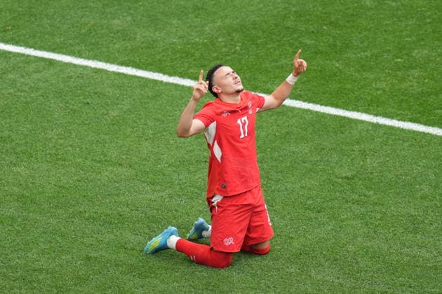 Switzerland v Canada - FIFA World Cup, WM, Weltmeisterschaft, Fussball 2026 - Group B VANCOUVER, CANADA - JUNE 24: Ruben Vargas of Switzerland celebrates after scoring a goal during the 2026 FIFA World Cup Group B match between Switzerland and Canada at BC Place Stadium in Vancouver, Canada, on June 24, 2026. Ercin Erturk Anadolu British Columbia Canada. Editorial use only. Please get in touch for any other usage.  Copyright: x2026xAnadoluxErcinxErturkx
