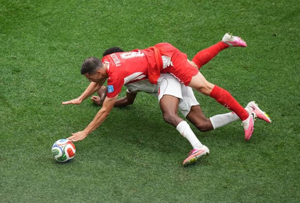 Switzerland v Canada - FIFA World Cup, WM, Weltmeisterschaft, Fussball 2026 - Group B VANCOUVER, CANADA - JUNE 24: Remo Freuler (8) of Switzerland in action during the 2026 FIFA World Cup Group B match between Switzerland and Canada at BC Place Stadium in Vancouver, Canada, on June 24, 2026. Ercin Erturk Anadolu Vancouver Canada. Editorial use only. Please get in touch for any other usage.  Copyright: x2026xAnadoluxErcinxErturkx