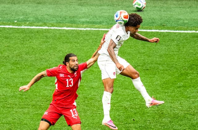 Switzerland v Canada - FIFA World Cup, WM, Weltmeisterschaft, Fussball 2026 - Group B VANCOUVER, CANADA - JUNE 24: Ricardo Rodriguez (13) of Switzerland in action during the 2026 FIFA World Cup Group B match between Switzerland and Canada at BC Place Stadium in Vancouver, Canada, on June 24, 2026. Ercin Erturk Anadolu Vancouver Canada. Editorial use only. Please get in touch for any other usage.  Copyright: x2026xAnadoluxErcinxErturkx