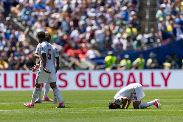 SEATTLE, WA - JUNE 24: Forward Hassan Al-Haydos 10 of Qatar reacts after scoring a goal during the FIFA World Cup, WM, Weltmeisterschaft, Fussball 2026 Group B match between Bosnia and Herzegovina and Qatar on June 24, 2026 at Seattle Stadium in Seattle, Washington. (Photo by Henry Rodenburg Icon Sportswire) SOCCER: JUN 24 FIFA World Cup 26 Group B - Bosnia and Herzegovina vs Qatar EDITORIAL USE ONLY Icon260624006