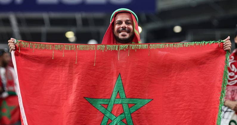 FIFA World Cup, WM, Weltmeisterschaft, Fussball 2026 - Group C - Morocco vs Haiti A fan of Morocco cheers before the FIFA World Cup 2026 group stage match Morocco against Haiti, in Atlanta, Georgia, USA, 24 June 2026. ATLANTA United States  Copyright: xRONALDxWITTEKx