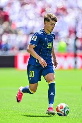 Bosnia and Herzegovina s Esmir Bajraktarevic pictured in action during a soccer game between Bosnia and Herzegovina and Qatar, on Wednesday 24 June 2026 in Seattle, the third and last day in the group stage, in group B of the FIFA World Cup, WM, Weltmeisterschaft, Fussball 2026 in the United States of America. DIRKxWAEM  x179166571x