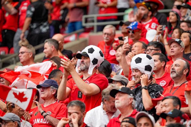 Kanada: Fußball FIFA Weltmeisterschaft 2026 Gruppenphase Schweiz vs Kanada BC Place Stadium (Vancouver, British Columbia): Tor und Torjubel zum 2:1 Anschlusstreffer durch Promise David (Kanada 24) Freude, Emotionen, Jubel *** Canada Soccer 2026 FIFA World Cup Group Stage Switzerland vs. Canada BC Place Stadium, Vancouver, British Columbia Goal and celebration following Promise David s 2-1 goal for Canada 24 Joy, emotion, celebration Copyright: xJOERANxSTEINSIEKx