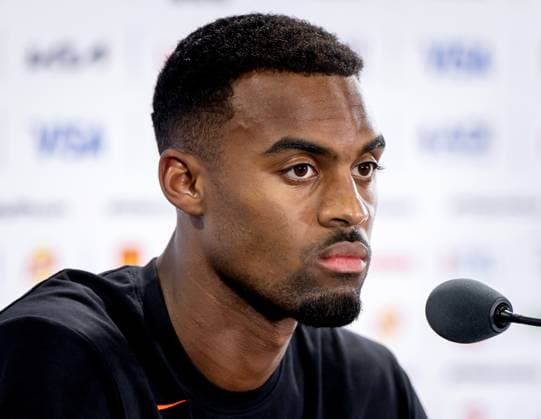 KANSAS CITY - Ryan Gravenberch during a press conference, PK, Pressekonferenz of the Dutch national team, Nationalteam ahead of the World Cup match against Tunisia, on June 24, 2026, in Kansas City. KOEN VAN WEEL ANP xVIxANPxSportx xxANPxIVx 561876399 originalFilename: 561876399.jpg