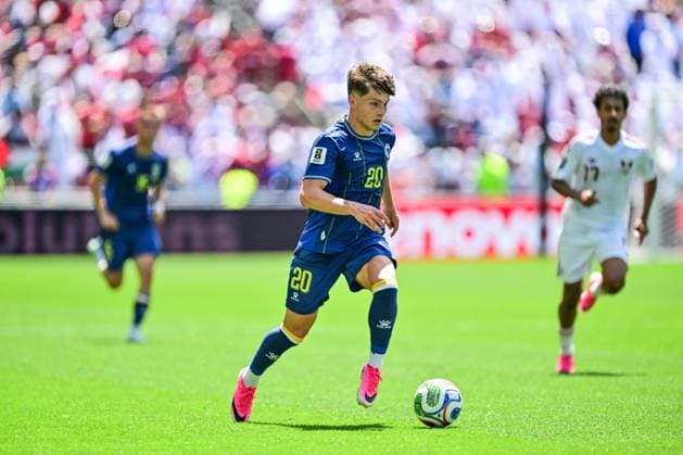 Bosnia and Herzegovina s Esmir Bajraktarevic pictured in action during a soccer game between Bosnia and Herzegovina and Qatar, on Wednesday 24 June 2026 in Seattle, the third and last day in the group stage, in group B of the FIFA World Cup, WM, Weltmeisterschaft, Fussball 2026 in the United States of America. DIRKxWAEM  x179166615x