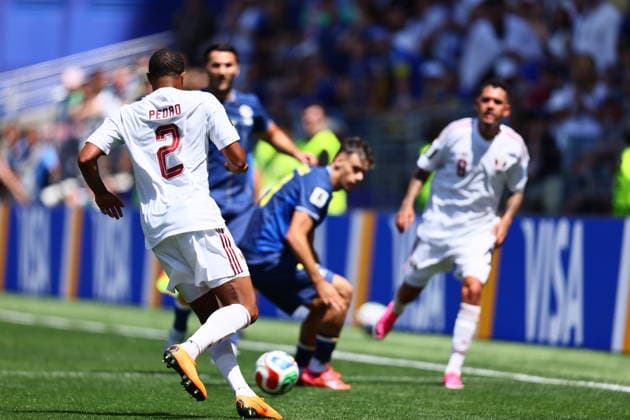 Bosnia and Herzegovina v Qatar - FIFA World Cup, WM, Weltmeisterschaft, Fussball 2026 - Group B SEATTLE, USA - JUNE 24: Pedro Miguel of Qatar in action during the 2026 FIFA World Cup First Stage Group B match between Bosnia and Herzegovina and Qatar at Lumen Field (Seattle Stadium) in Seattle, Washington, United States on June 24, 2026. Samah Zidan Anadolu Seattle United States. Editorial use only. Please get in touch for any other usage.  Copyright: x2026xAnadoluxSamahxZidanx