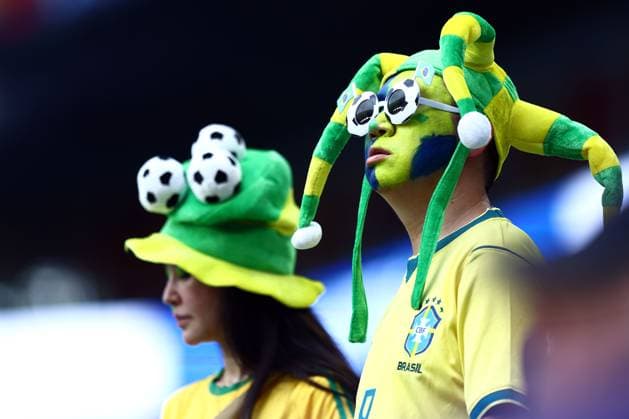 Brazil fans ahead of kick-off Scotland v Brazil, 2026 FIFA World Cup, WM, Weltmeisterschaft, Fussball Group C, Football, Miami Stadium, Miami, Florida, USA - 24 Jun 2026Miami Miami Stadium Florida (FL) United States of America EDITORIAL USE ONLY No use with unauthorised audio, video, data, fixture lists, club league logos or live services. Online in-match use limited to 120 images, no video emulation. No use in betting, games or single club league player publications.  Copyright: xMichaelxZemanek Shutterstockx 16956031p