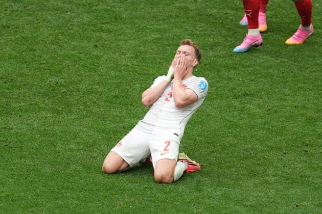 Switzerland v Canada - FIFA World Cup, WM, Weltmeisterschaft, Fussball 2026 - Group B VANCOUVER, CANADA - JUNE 24: Alistair Johnston of Canada in action during the 2026 FIFA World Cup Group B match between Switzerland and Canada at BC Place Stadium in Vancouver, Canada, on June 24, 2026. Ercin Erturk Anadolu British Columbia Canada. Editorial use only. Please get in touch for any other usage.  Copyright: x2026xAnadoluxErcinxErturkx