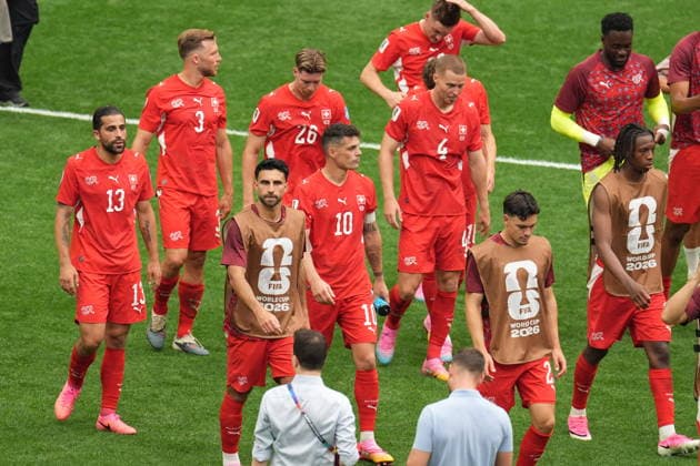 Switzerland v Canada - FIFA World Cup, WM, Weltmeisterschaft, Fussball 2026 - Group B VANCOUVER, CANADA - JUNE 24: Players of Switzerland greet the fans after the 2026 FIFA World Cup Group B match between Switzerland and Canada at BC Place Stadium in Vancouver, Canada, on June 24, 2026. Ercin Erturk Anadolu British Columbia Canada. Editorial use only. Please get in touch for any other usage.  Copyright: x2026xAnadoluxErcinxErturkx